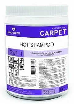 Шампунь отбеливающий с энзимами для чистки ковров HOT SHAMPOO, 1 л, PRO-BRITE
