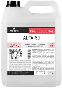 Гель пенный кислотный ALFA-50, 5 л, PRO-BRITE
