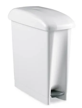 Контейнер ACG 17 л. для мусора с педалью, белый