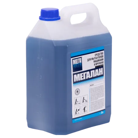 МЕГАЛАН средство для мытья полов вручную и машинами среднепенное 5 л.