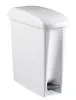 картинка Контейнер ACG 17 л. для мусора с педалью, белый 