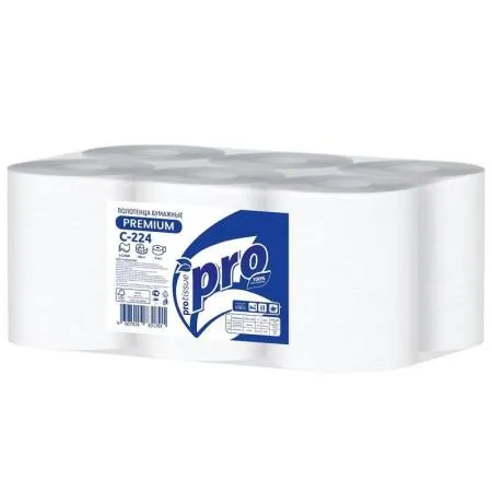 Полотенца бумажные в рулонах с центральной вытяжкой, 2 сл.,150 м, PROtissue