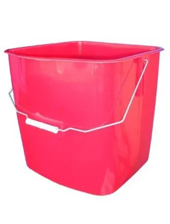 Ведро пластиковое для тележек 25 л. красное ACG