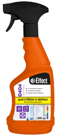 Средство для мытья стеклянных поверхностей DELTA 404 триггер 500 мл EFFECT