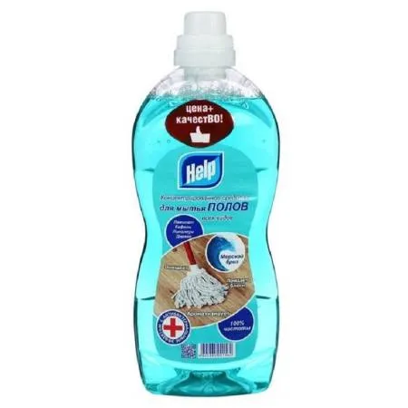 HELP Средство для мытья полов концентрированное 1 л, Морской бриз