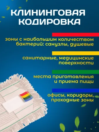 картинка МОП плоский петлевой хлопок /пэф    50 см карман+стопа (ушки) ACG 