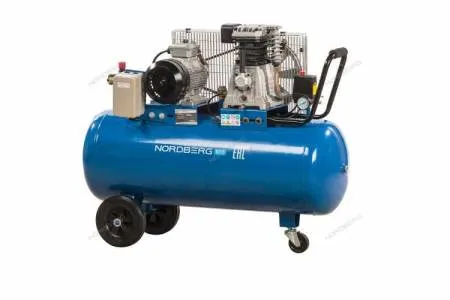 Компрессор поршневой ременной NCE100/400 380 В ресивер 100 л 400 л/мин