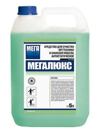 картинка МЕГАЛЮКС средство для очистки оргтехники и офисной мебели 5л 