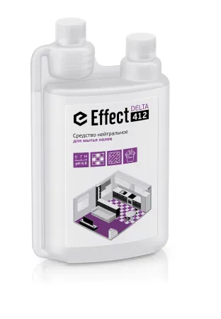 Средство для мытья полов DELTA 412 нейтральное (13749) 1л EFFECT
