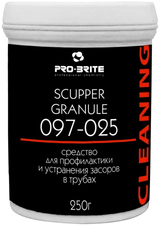 Гранулы для удал. пробочных засоров в трубах SCUPPER GRANULE, 250 мл, PRO-BRITE