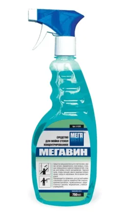 МЕГАВИН средство концентрированное для мойки стекол с курком  750 мл