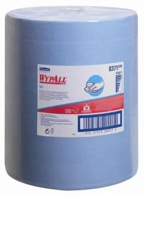 Материал протирочный в рулонах WypAll X60, голубой, 500 листов, Kimberly-Clark