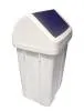 картинка Ведро ACG 50 л., с плавающей синей крышкой, белое 