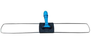 Держатель металлическая рамка пластиковая ручка 80 см., серо - синий
