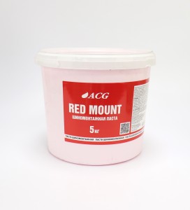 Паста монтажная красная RED MOUNT 5 кг, ACG