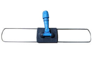 Держатель металлическая рамка пластиковая ручка 60 см., серо - синий