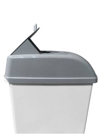 картинка Контейнер ACG 17 л. для мусора с педалью, с крышкой, серый 