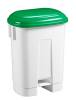 картинка Ведро ACG 60 л., для мусора с педалью, с держателем под мешок, с крышкой (зеленый) 
