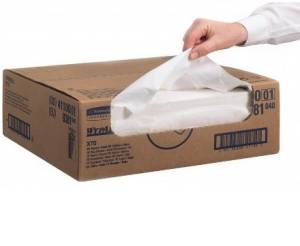 Материал протирочный в коробке WypAll X70, белый, 300 листов, Kimberly-Clark