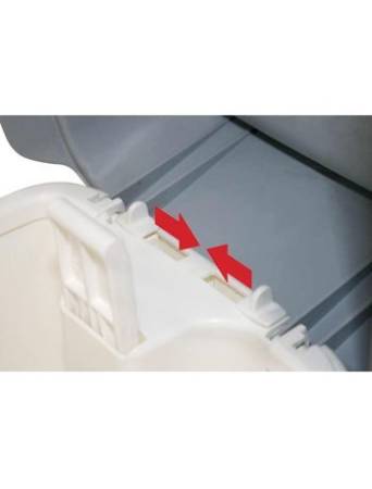 картинка Контейнер ACG 17 л. для мусора с педалью, с крышкой, серый 