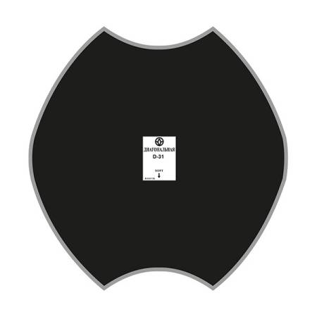 картинка Пластырь (заплата) диагональный D-31, 350 мм, 6 слоёв корда, упаковка 5 шт, Rossvik 