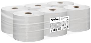 Бумага туалетная 1 сл. в больших рулонах, лист 9,5 см, 450 м, цвет натуральный, (6 рул) Veiro