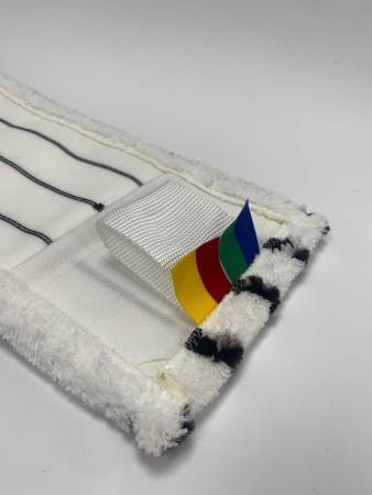 картинка МОП ACG плоский "Микрофибра" жесткий абразив 50 см., карман + ушки 