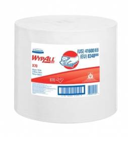 Материал протирочный в рулонах WypAll X70, белый, 870 листов, Kimberly-Clark