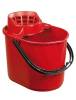 Ведро ACG 12 л. для резьбовых мопов, красное