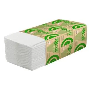 Полотенца бумажные 1 сл V-сложения 23×23 см 250 листов цвет натур.(15 пачек) Focus Eco