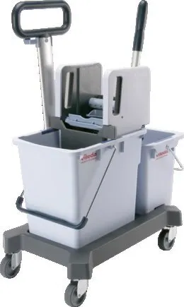 Система двухведерная КомбиСпид Про 25л/10 л. с вертикальным отжимом на платформе, транспортировочной ручкой Vileda