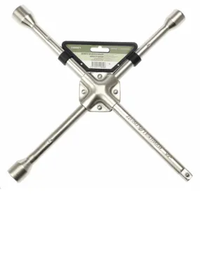 Ключ крестовый усиленный 17х19х21х22 миллиметров с переходником 19 миллиметров х 1/2 , Дело Техники, 531222