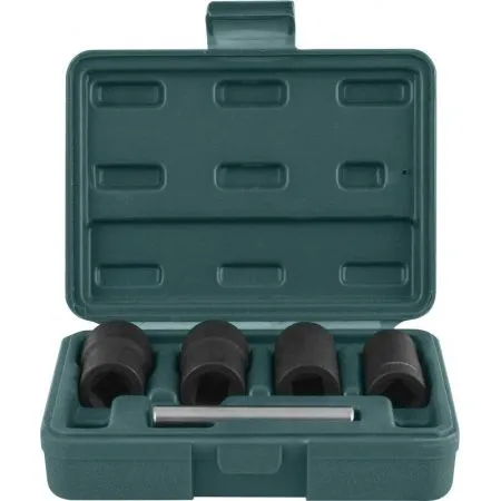 Набор головок для поврежденного крепежа 17 мм, 19 мм, 21 мм, 22 мм, (5 шт)