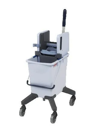 Система одноведерная УльтраСпид Про 25л на колесах с туннельным отжимом без транспортировочной ручки Vileda