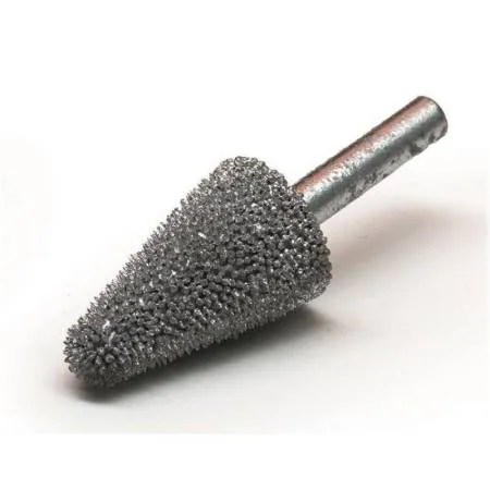 Абразив-конус для пневмодрели 15х25 мм, D=6 мм, зерно 230, Clipper