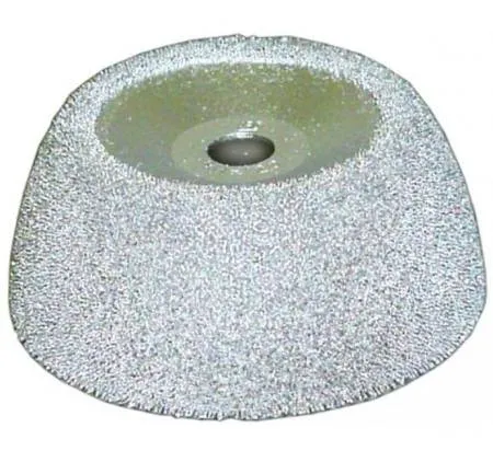 Полусфера абразивная 88,9/38,1 миллиметров, 9,5 миллиметров, зерно 230, NS120