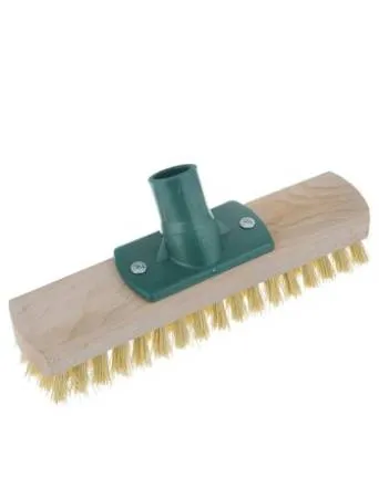картинка Щетка скраббер ШРОБЕР деревянная для пола с коротким ворсом без рукоятки YORK 