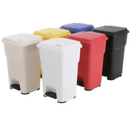 Контейнер 60 л., ГЕРА с педалью и крышкой 39x39x69 см., бежевый Vileda Professional