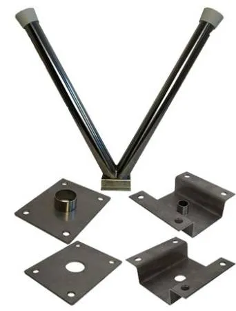 картинка Колчан напольный двойной V-образный из нержавеющей стали, автомойки, 1013105 