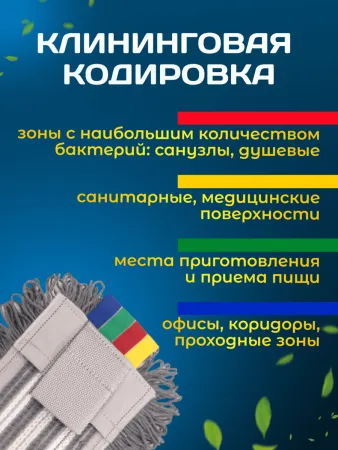 картинка МОП ACG плоский Трио Комби 40х13 см карман + ушки, серый 
