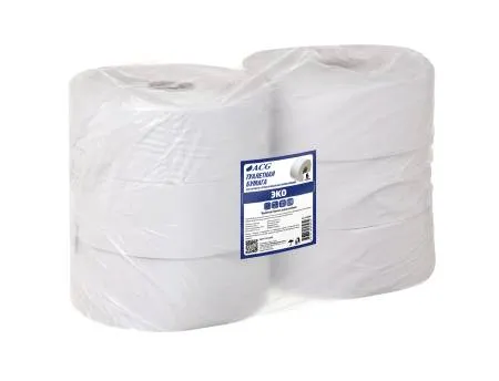 картинка Бумага туалетная ACG "Эконом" 1 сл., 450 м, макулатура, (6 рул) 