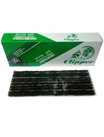 картинка Набор жгутов Clipper (чёрных тонких) 185 мм. (упаковка 50 шт.) 