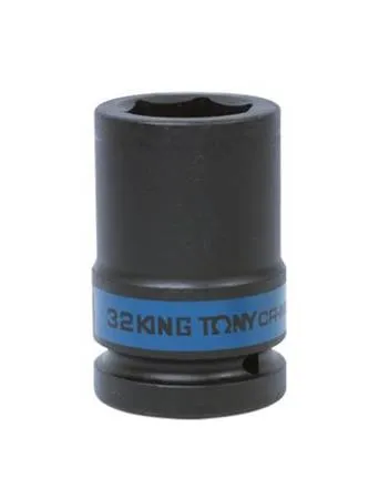 картинка Головка торцевая ударная глубокая шестигранная 1" 32 мм KING TONY 843532M 