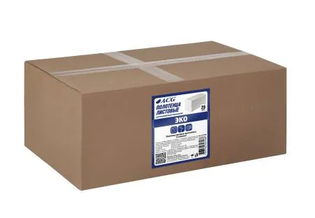 картинка Полотенца листовые ACG V-сл."Эконом"1 сл. макулатура, 25 гр, 22x21 см, 200 л/пачке, 20 пачек/упак. 