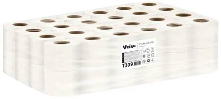 Бумага туалетная 3 сл, лист 12,5x9,5 см 160 листов, рулон 20 м, цвет белый (48 рул) Veiro