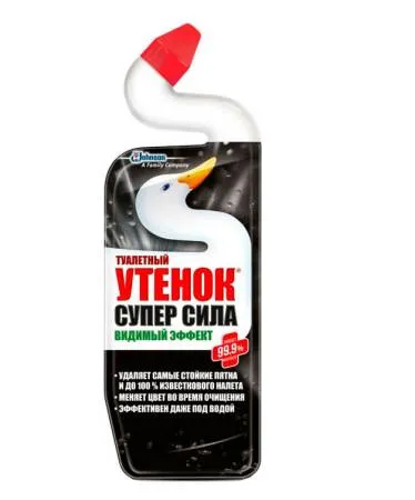 картинка Чистящее средство Туалетный утенок Супер Сила Видимый эффект 500 мл 