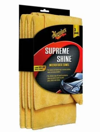 картинка Салфетка микрофибровая Supreme Microfiber Towel 40x60см. 3 штуки в упаковке Meguiars X2020 