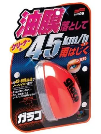 Водоотталкивающее покрытие и очиститель для стёкол автомобиля Glaco Q (2 в1) Soft 99, 70 мл. 04168