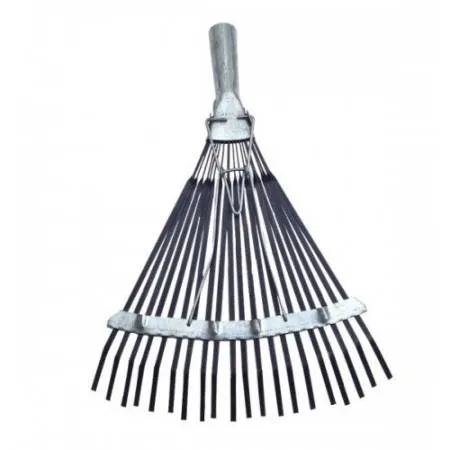 Грабли 20 зубьев веерные, пластинчатые, раздвижные, оцинкованные