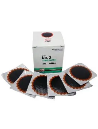 картинка Заплата (латка) камерная, для холодной вулканизации, №2, с красным обрамлением45 мм, круглая с двойным зубчатым краем, 30 шт, 500 0050, Rema Tip Top 